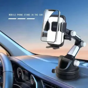 Adjustable Long-Arm Suction Cup Car Phone Holder – Universal Mount (1 Pc)