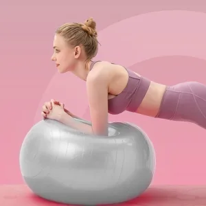 Heavy Duty Non-Slip Gym Stability Ball with Foot Pump for Full Body Fitness